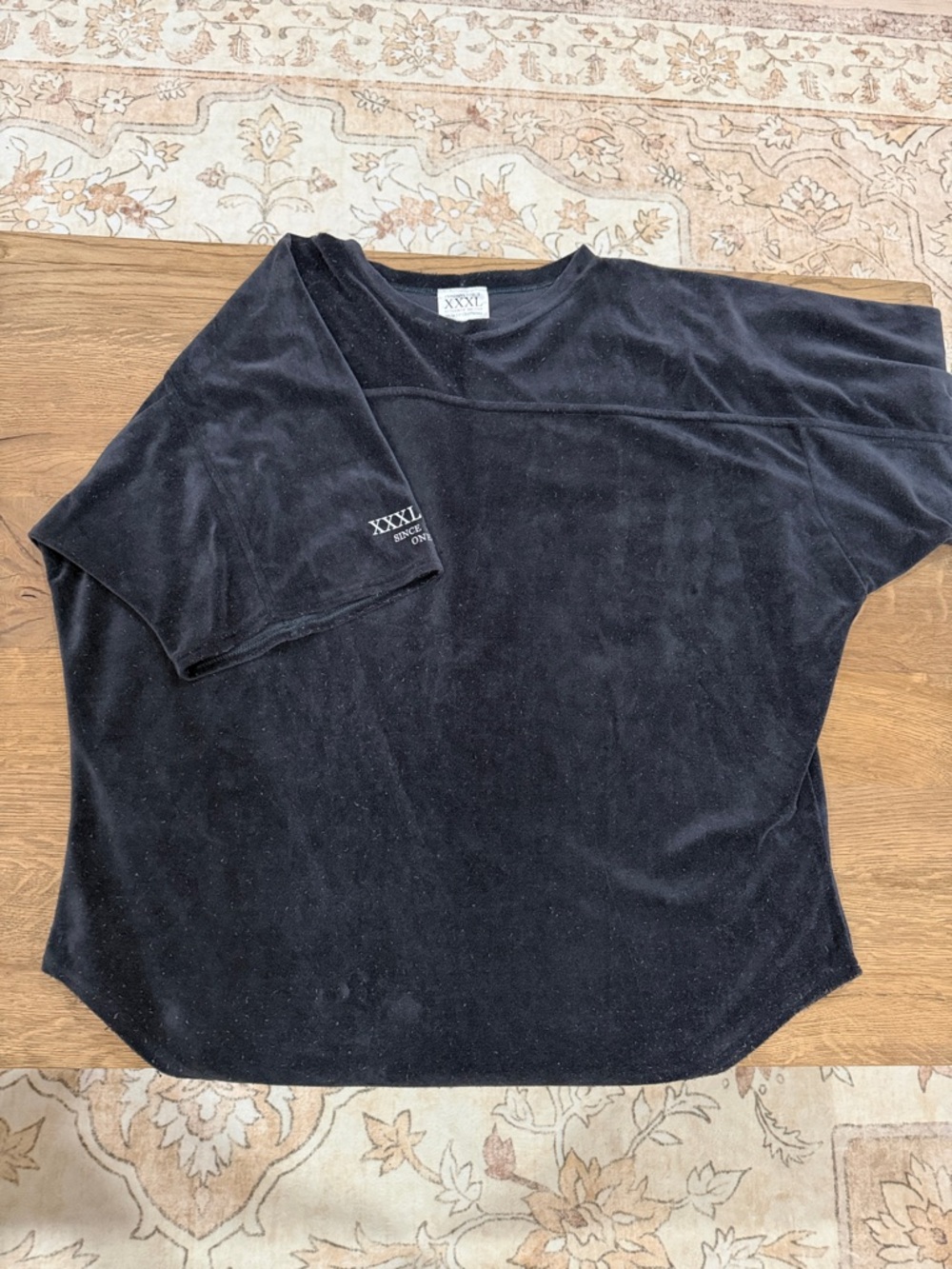 XXXL Men’s Oversized Tee with Sleeve Embroidered Logo